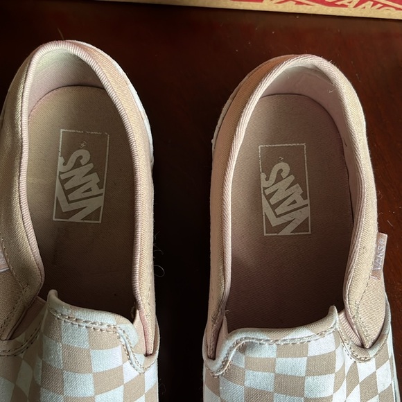 Vans Asher Checkerboard Sepia Rose Women’s size 9.5. Like New used condition. - Picture 7 of 10